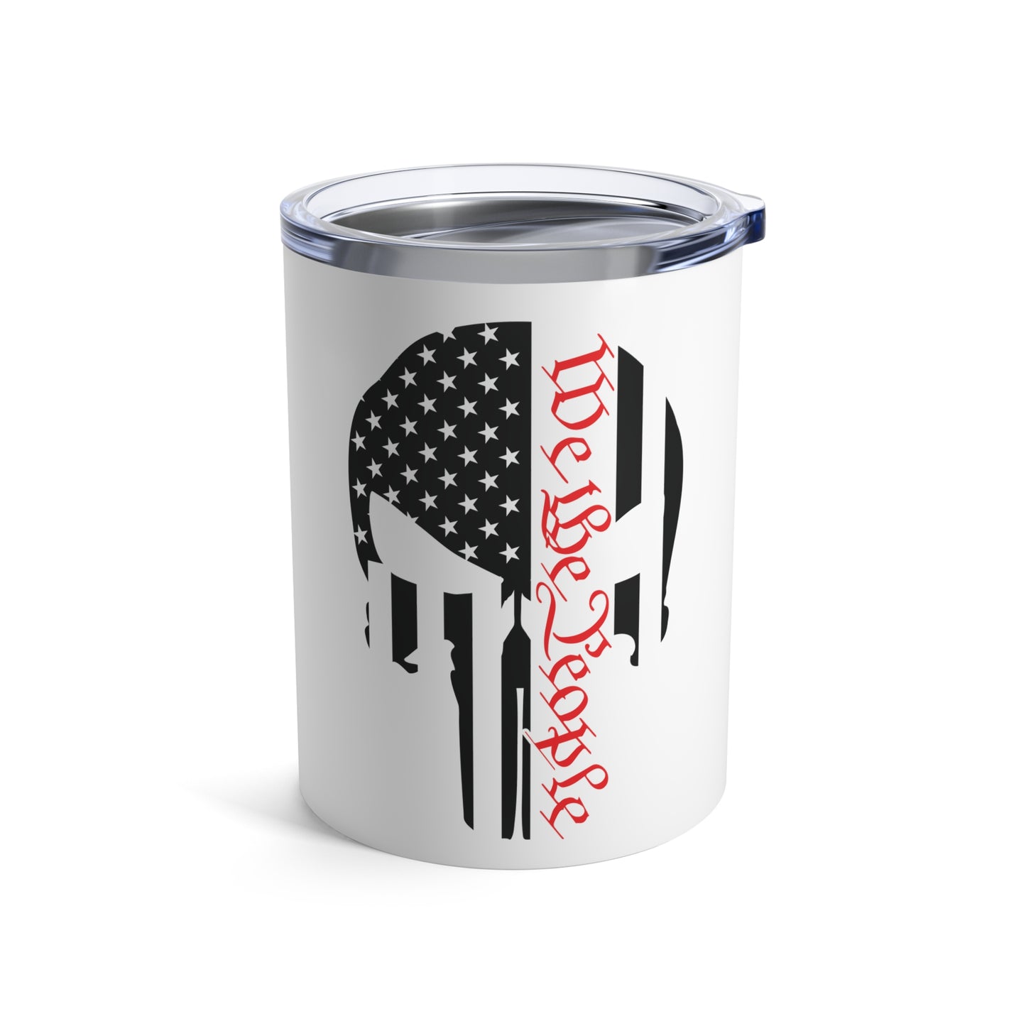 WE THE PEOPLE. PUNISHER SKULL LOGO. 10oz Tumbler.