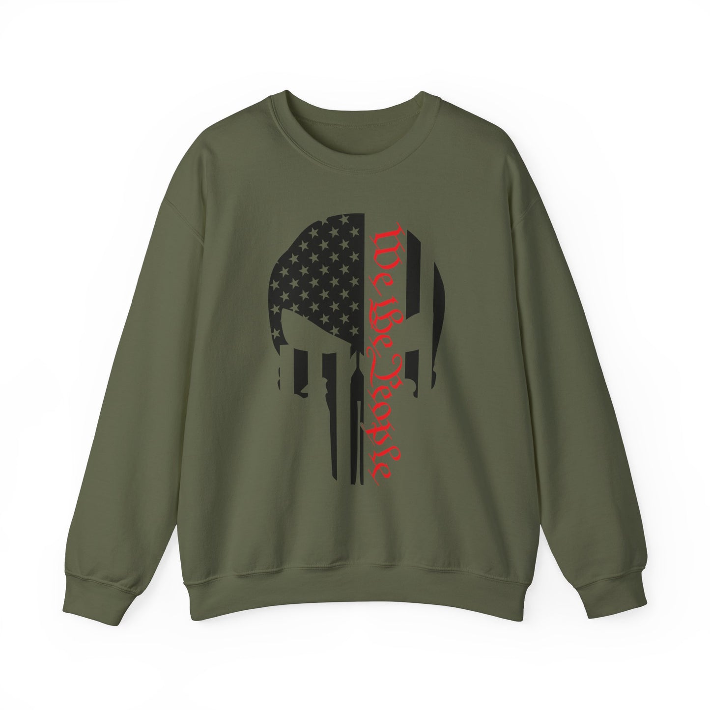 WE THE PEOPLE. PUNISHER SKULL LOGO. Unisex Heavy Blend Crewneck Sweatshirt.