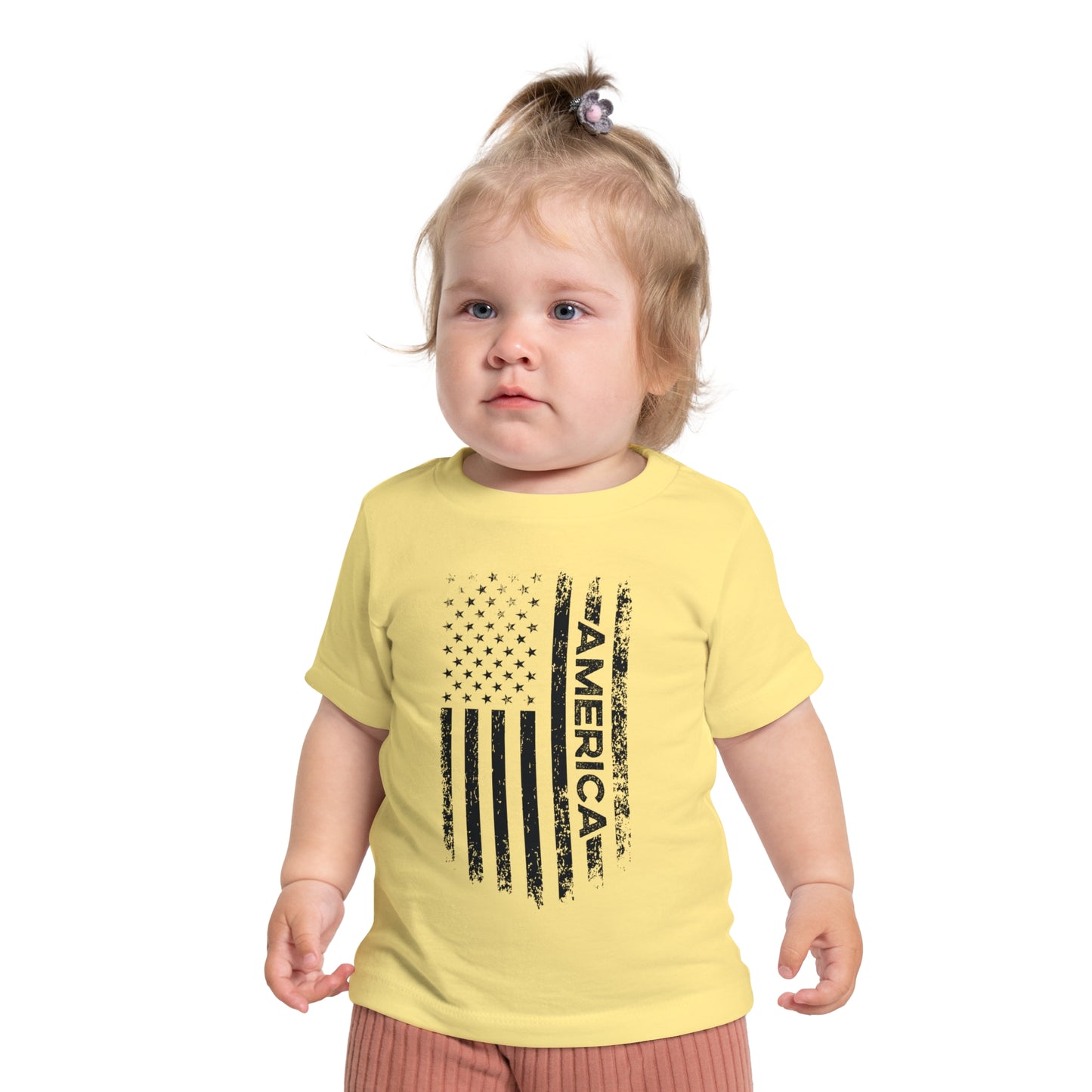 AMERICA AND THE AMERICAN FLAG. Baby Short Sleeve T-Shirt