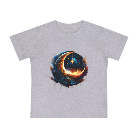 CELESTIAL, MYSTICAL MOON. Baby Short Sleeve T-Shirt