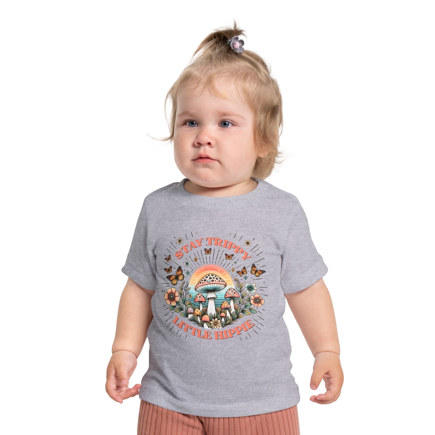 STAY TRIPPY LITTLE HIPPIE. Baby Short Sleeve T-Shirt