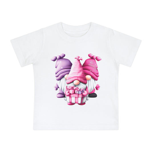 COLORFUL GNOMES WITH GIFT PACKAGE. Baby Short Sleeve T-Shirt