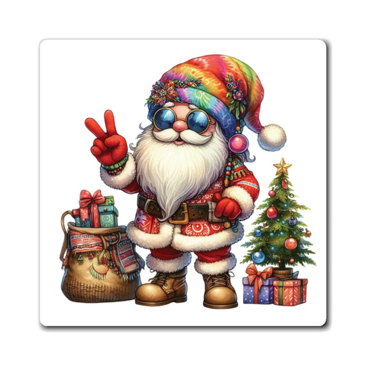 SANTA, CHRISTMAS GNOME. HIPPIE GNOME. Fast Holding Magnets