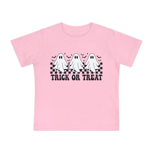 CUTE GHOSTS, TRICK OR TREAT, FOR HALLOWEEN. Baby Short Sleeve T-Shirt