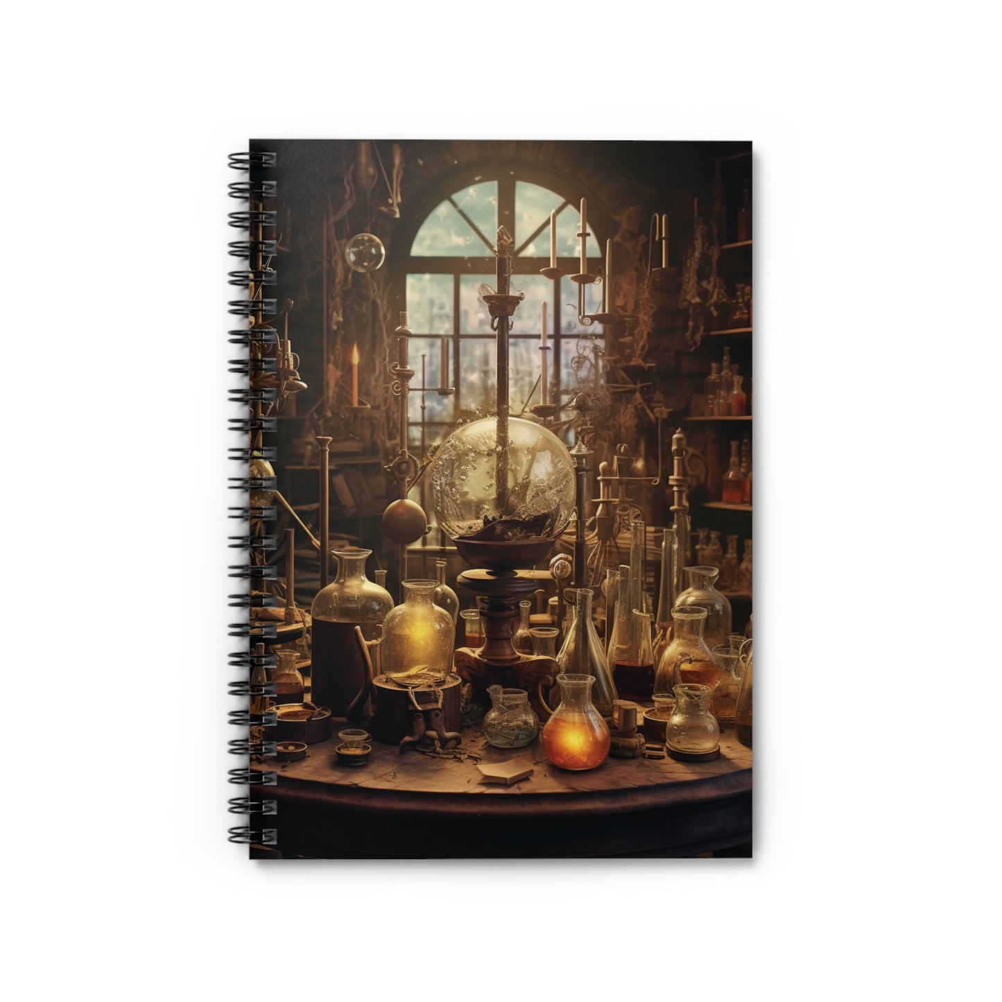 ALCHEMY, CHEMIST, CHEMISTRY. Spiral Notebook, Ruled Line, Diary, Journal.