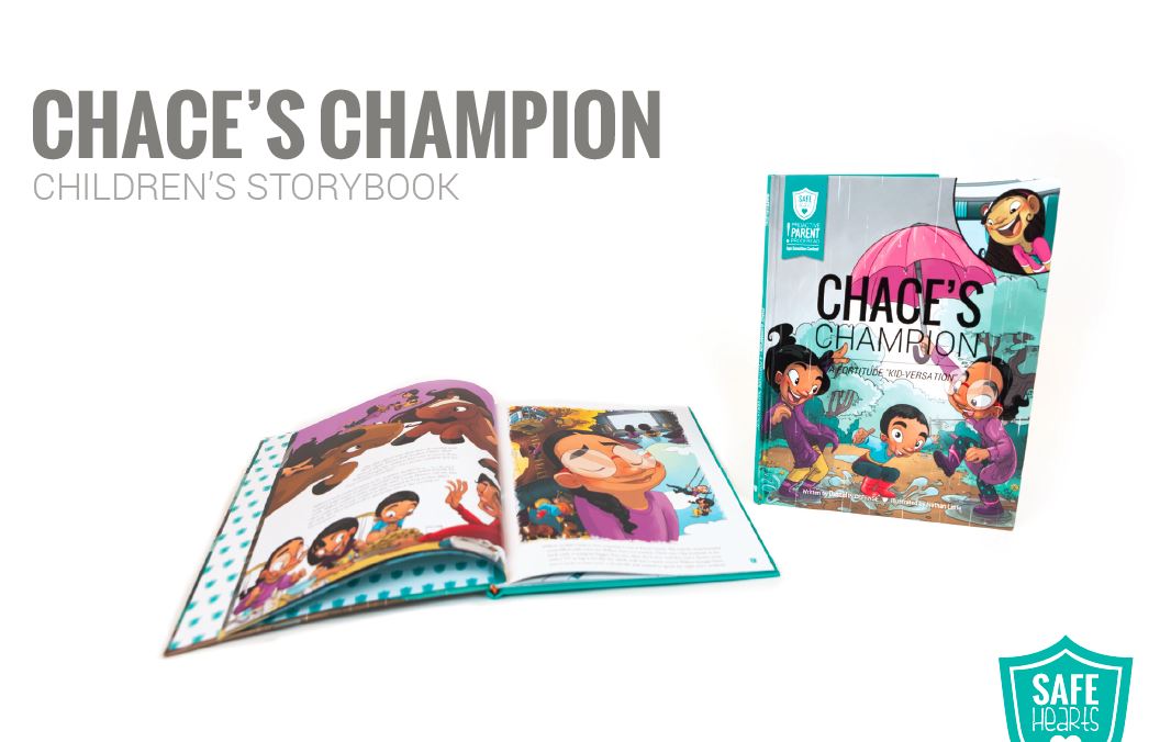 Chace's Champion, a Children's Storybook, by Damsel in Defense and their SafeHearts Children's Book Collection, available for purchase on SherriFowler.com